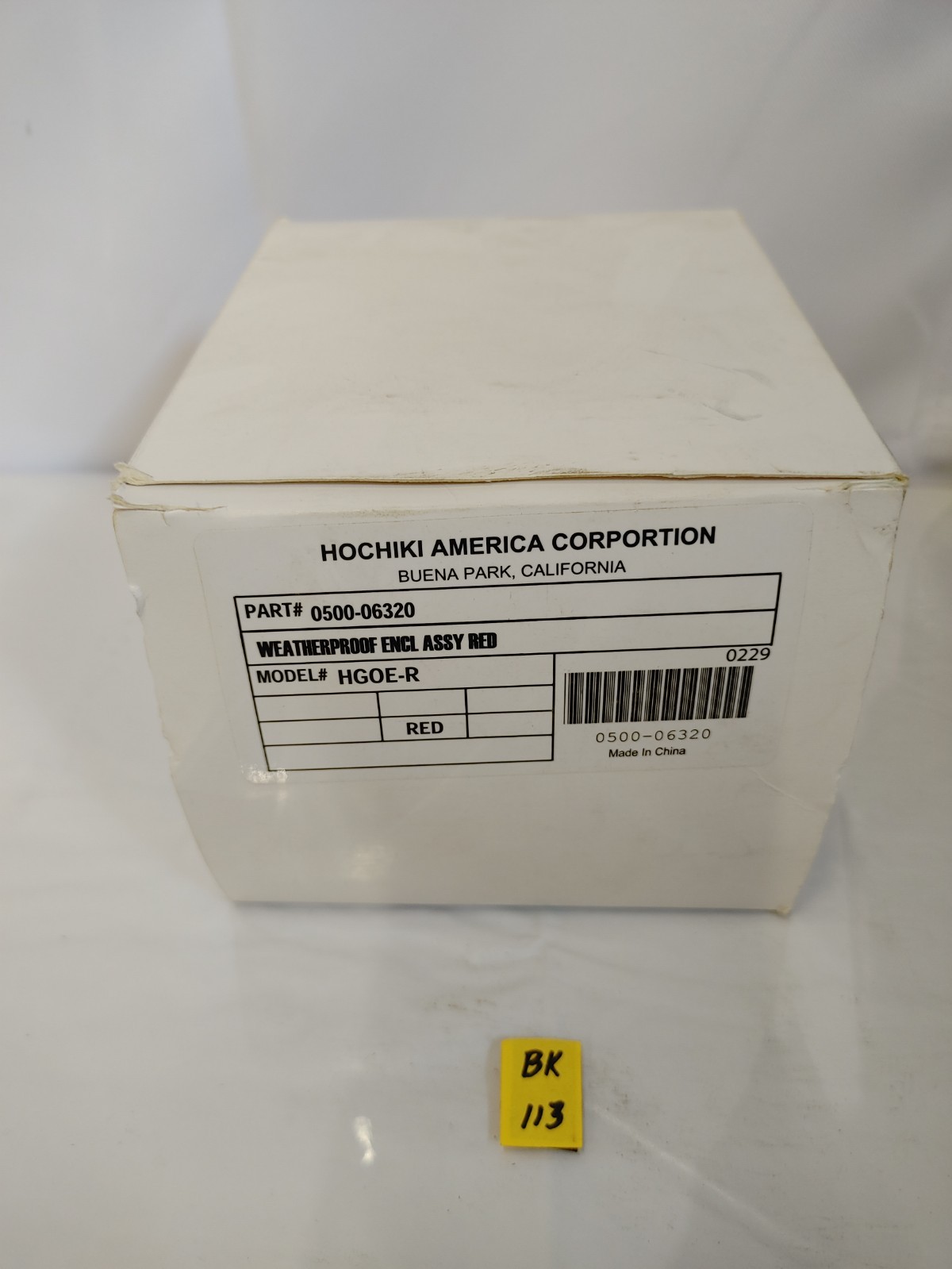 HOCHIKI 0500-06320 SURFACE BACK BOX HGOE-R