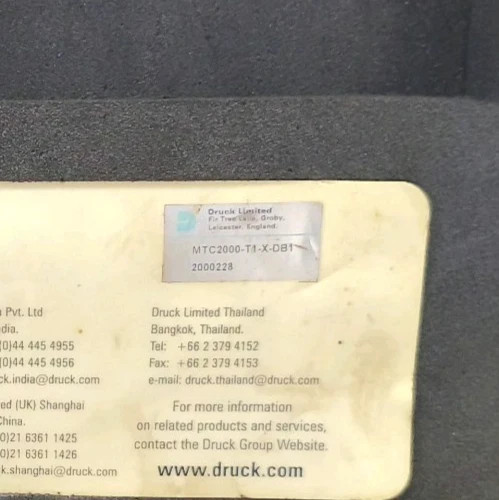 DRUCK MTC2000 CALIBRATION SET MTC2000-T1-X-DB1
