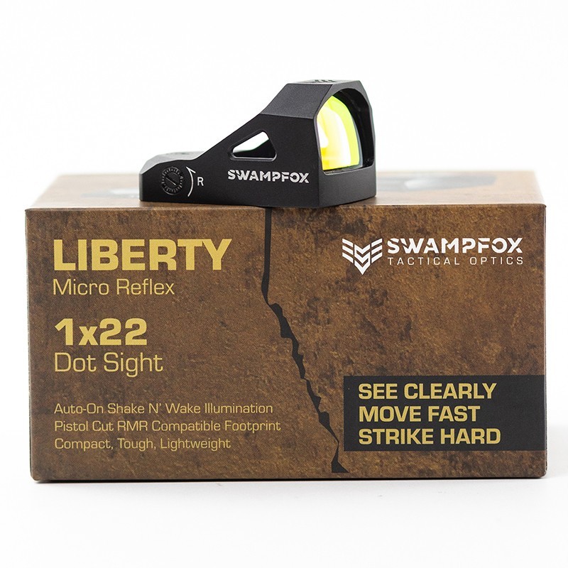 Liberty Micro Reflex 3MOA 1x22mm Green Dot Sight For RMR Footprint New Swampfox