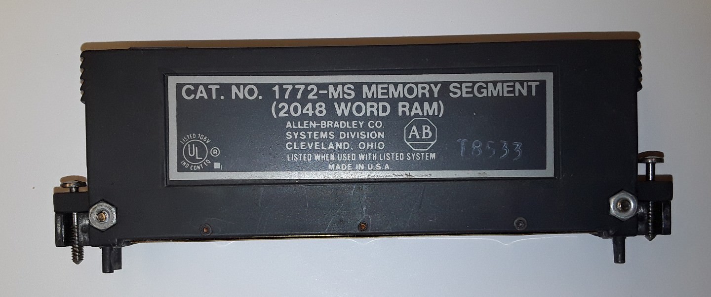 Allen-Bradley 1772-MS Memory Segment (2048 Word Ram) T8533