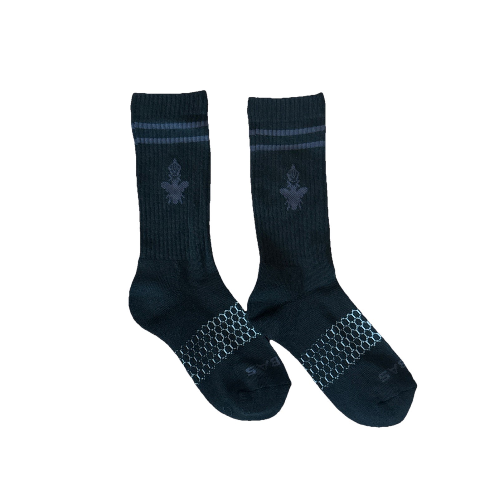 BOMBAS 6 Pairs Men/Women Arch Support Calf Socks Black Small New