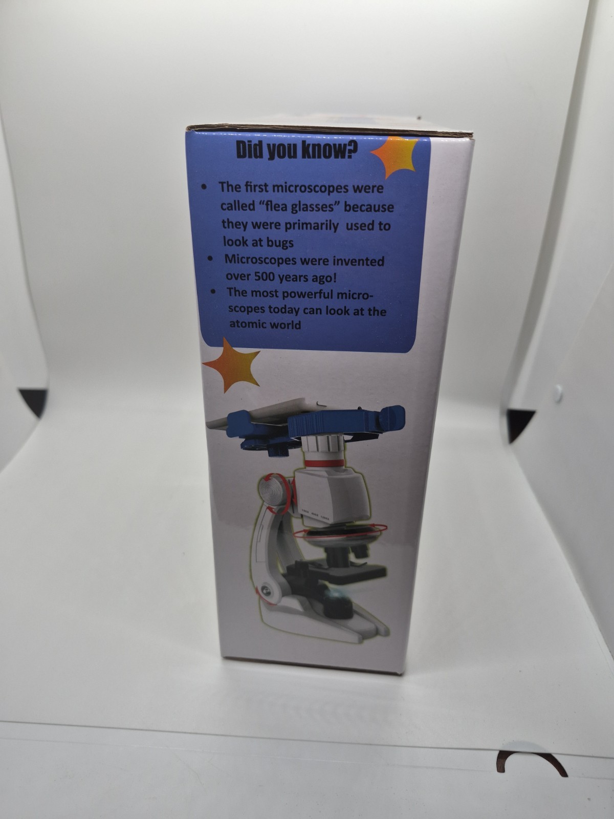 STEM Microscope With Light Source 100x, 400x, 1200x, Kids, Educational, Ages 6+