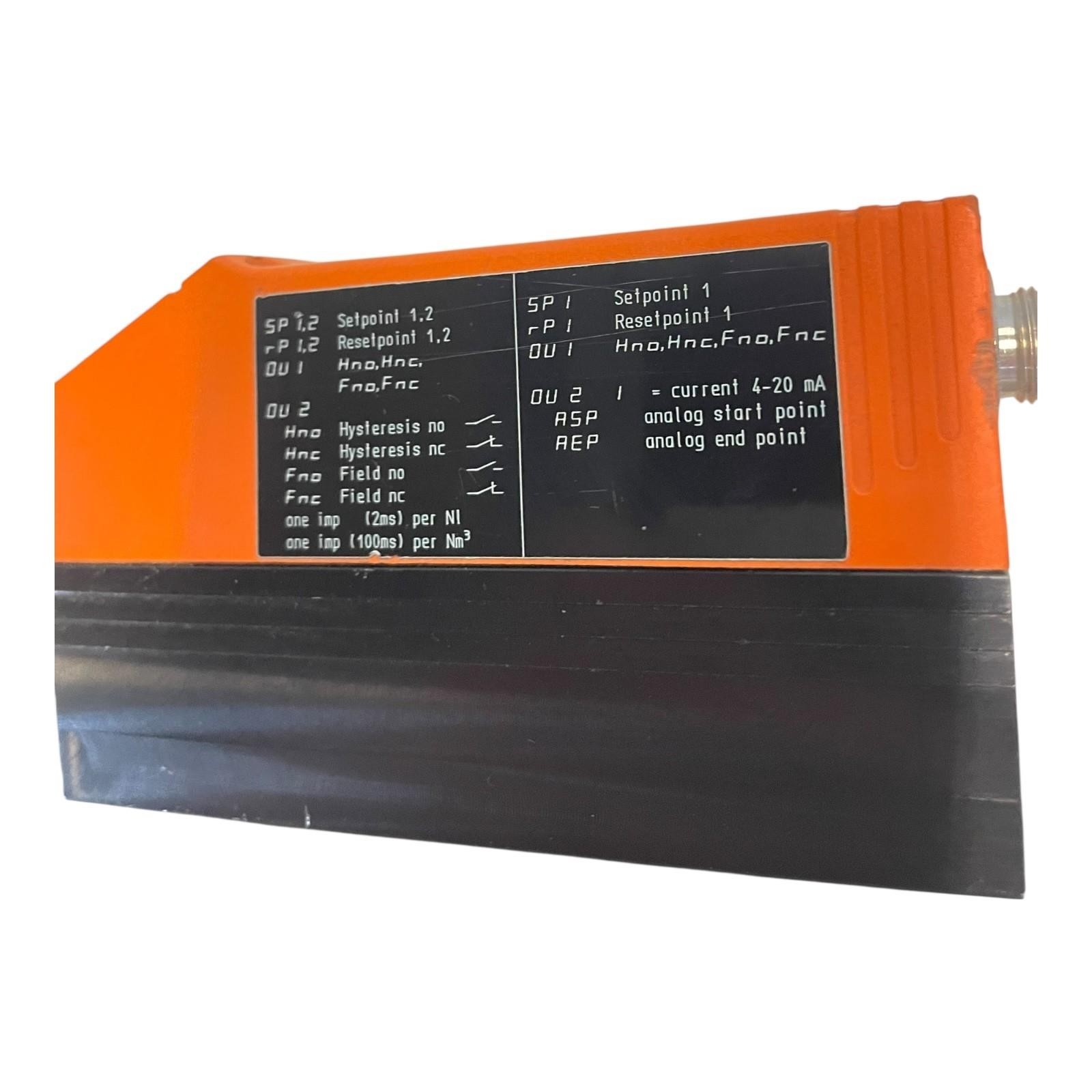 IFM Flow Sensor With Display SD8000 M12, 19-30V DC, IP65 Industry