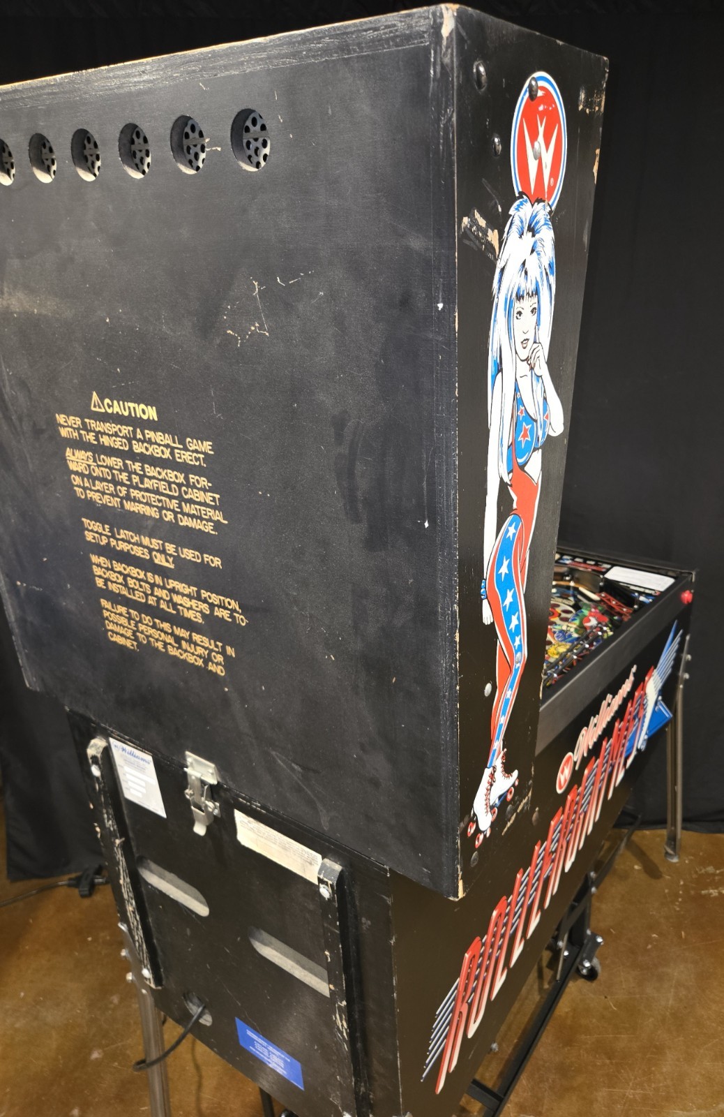 Refurbished Rollergames Pinball Machine (Williams) 1990