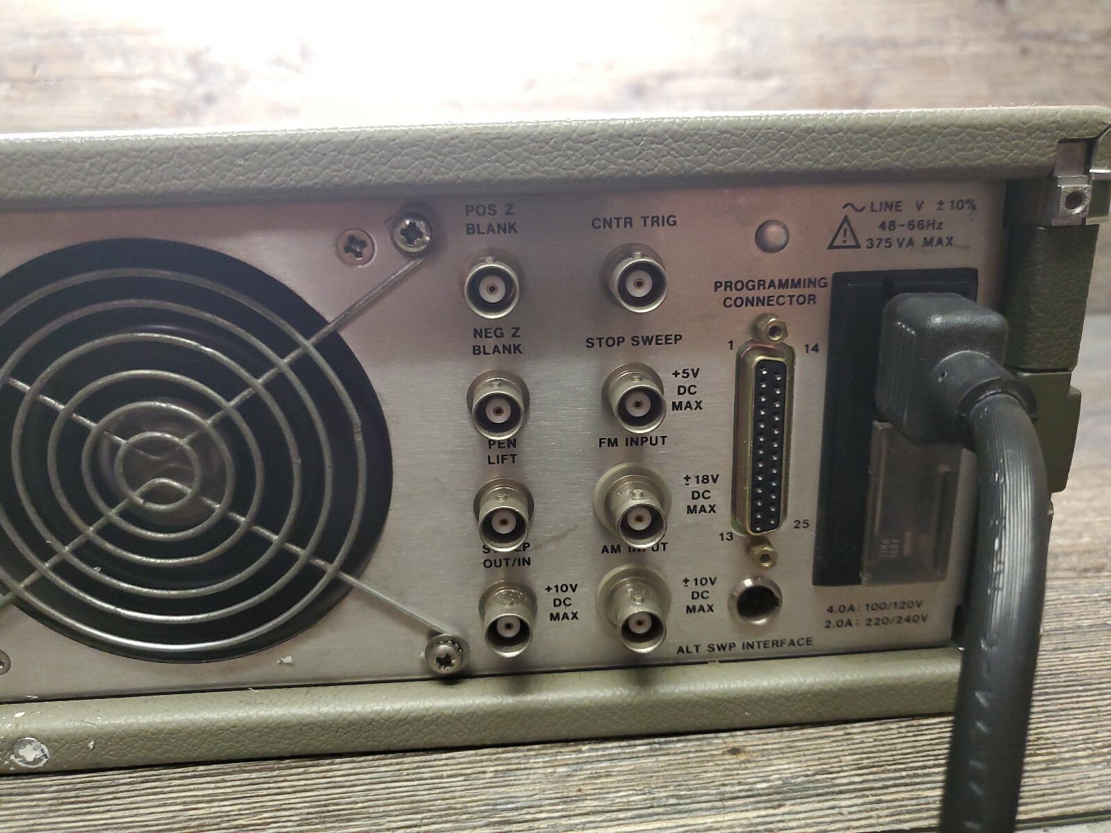 HP 8350B Sweep Oscillator w/ 86250b RF Plug In~ POWER TESTED ONLY