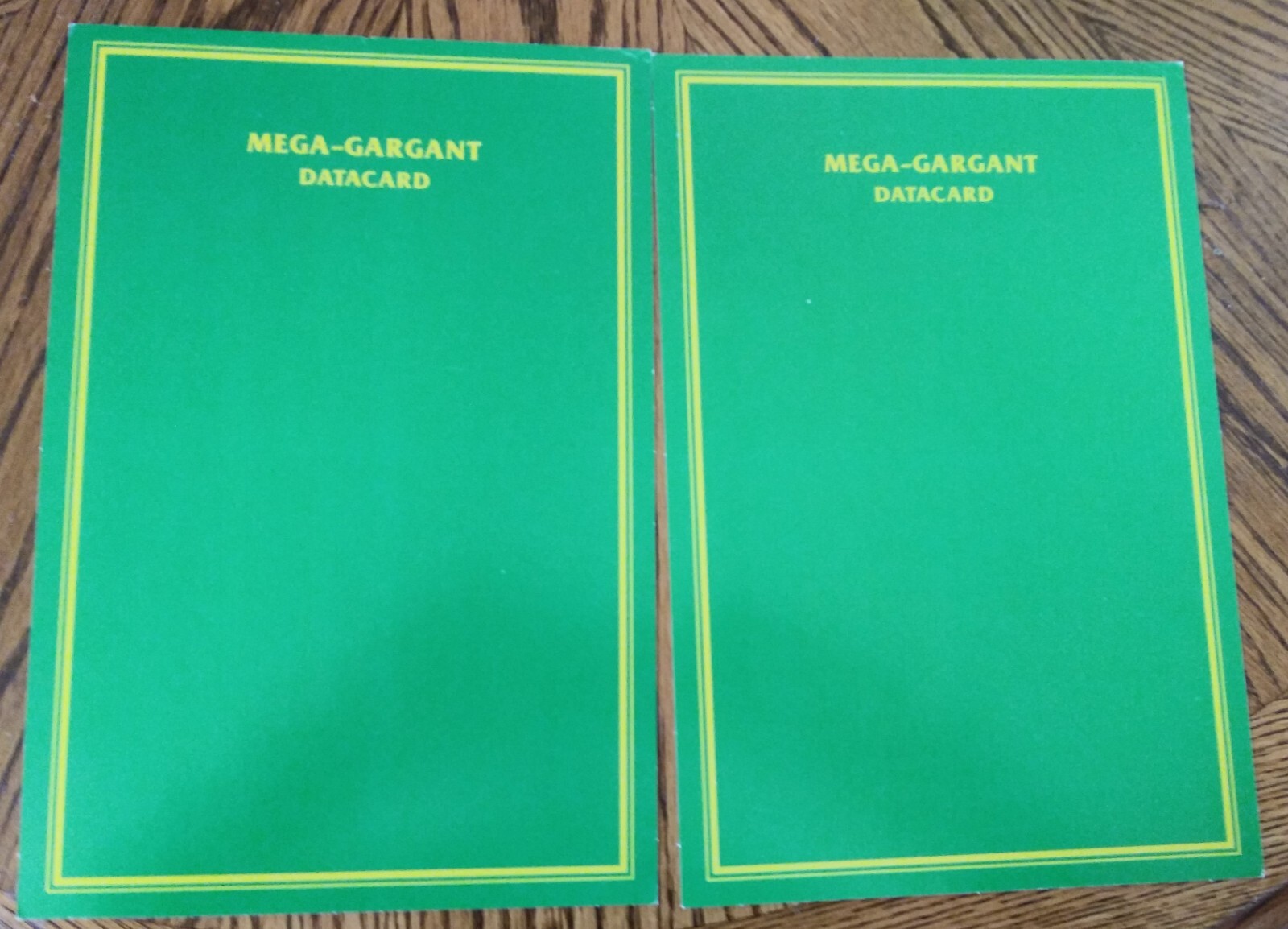 Epic Titan Legions Mega Gargant Data card x2
