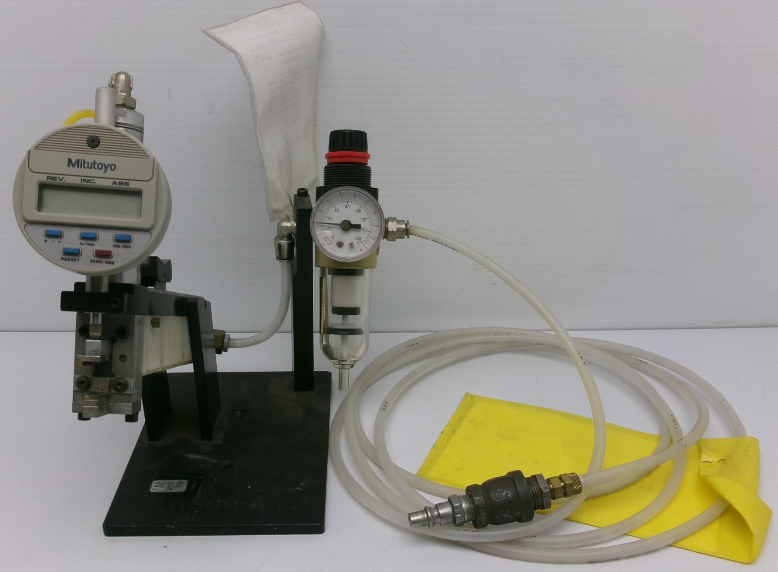 MILLER Pressure Regulator MITUTOYO Digital Drop Indicator Bench Kit #T1074