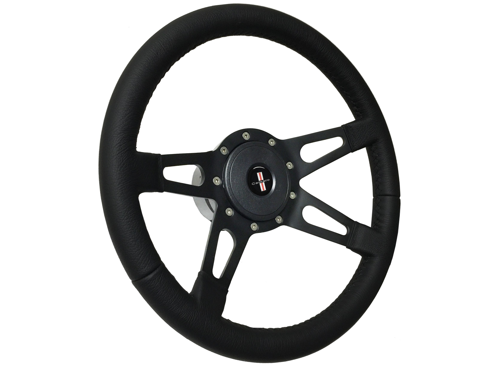 1985 -92 Chevy Camaro IROC Z28 Sport Black Leather 4 Spoke Steering Wheel Kit