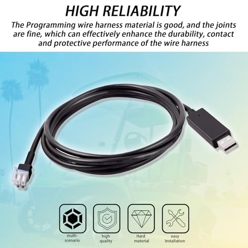 6' USB Programming Cable Compatible with 2022 2023 2024 Golf Carts(Only