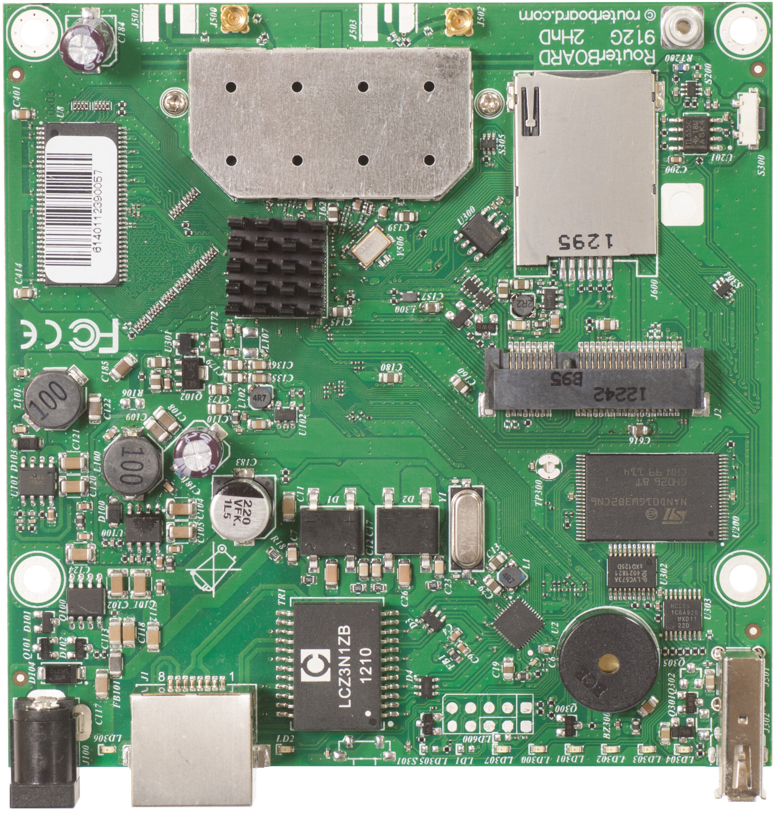 USED MikroTik RouterBOARD RB912UAG-2HPnD 802.11b/g/n RouterOS L4 miniPCIe