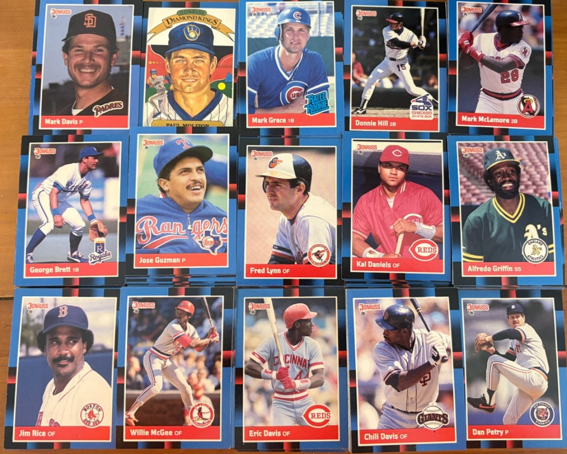 UP TO 80% OFF 1988 DONRUSS BASEBALL CARDS #1-660 YOU PICK - SEE DESCRIPTION