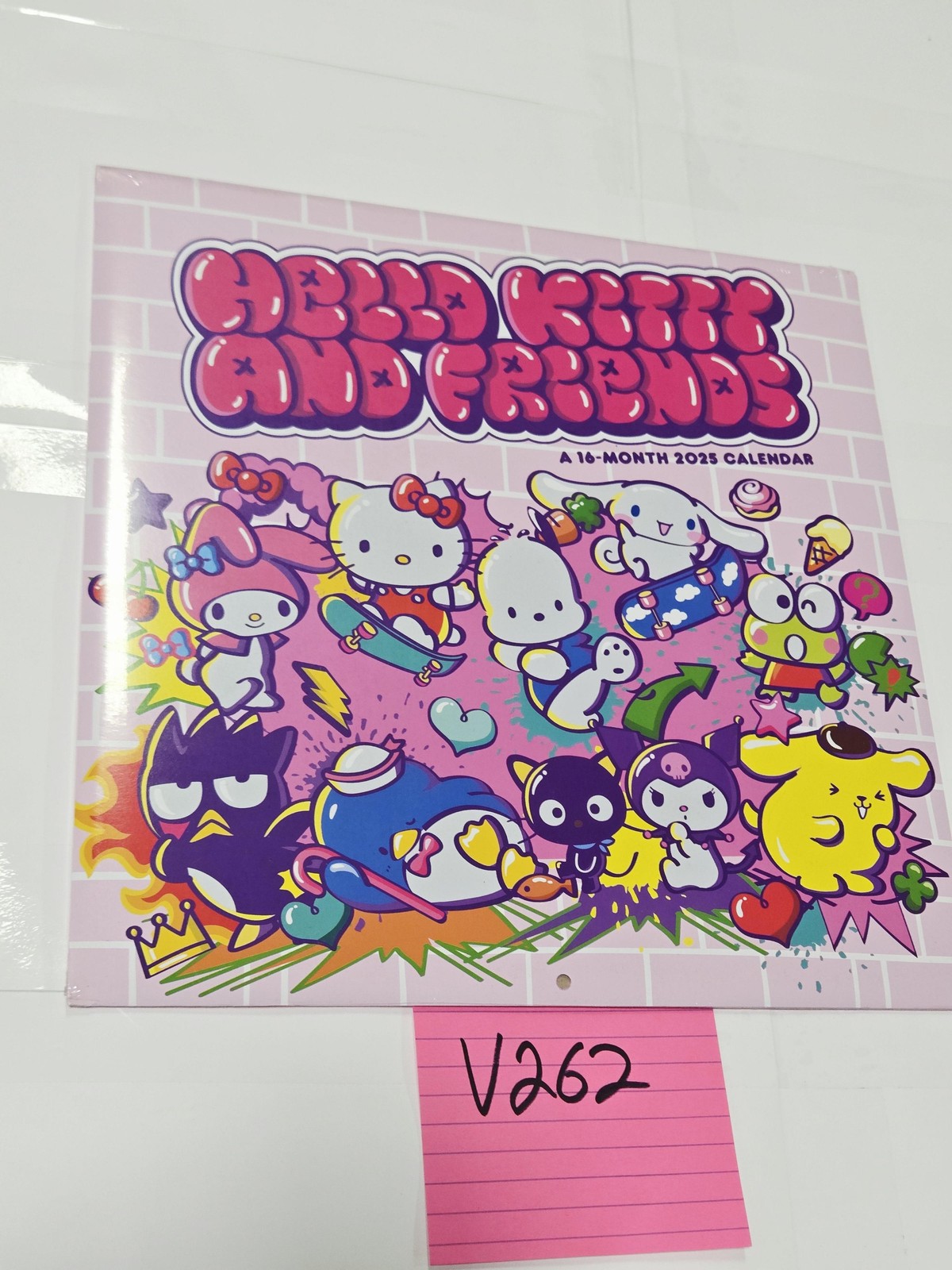 Hello Kitty And Friends 2025 Wall Calendar 16-Month DateWorks Pop Art Kids New