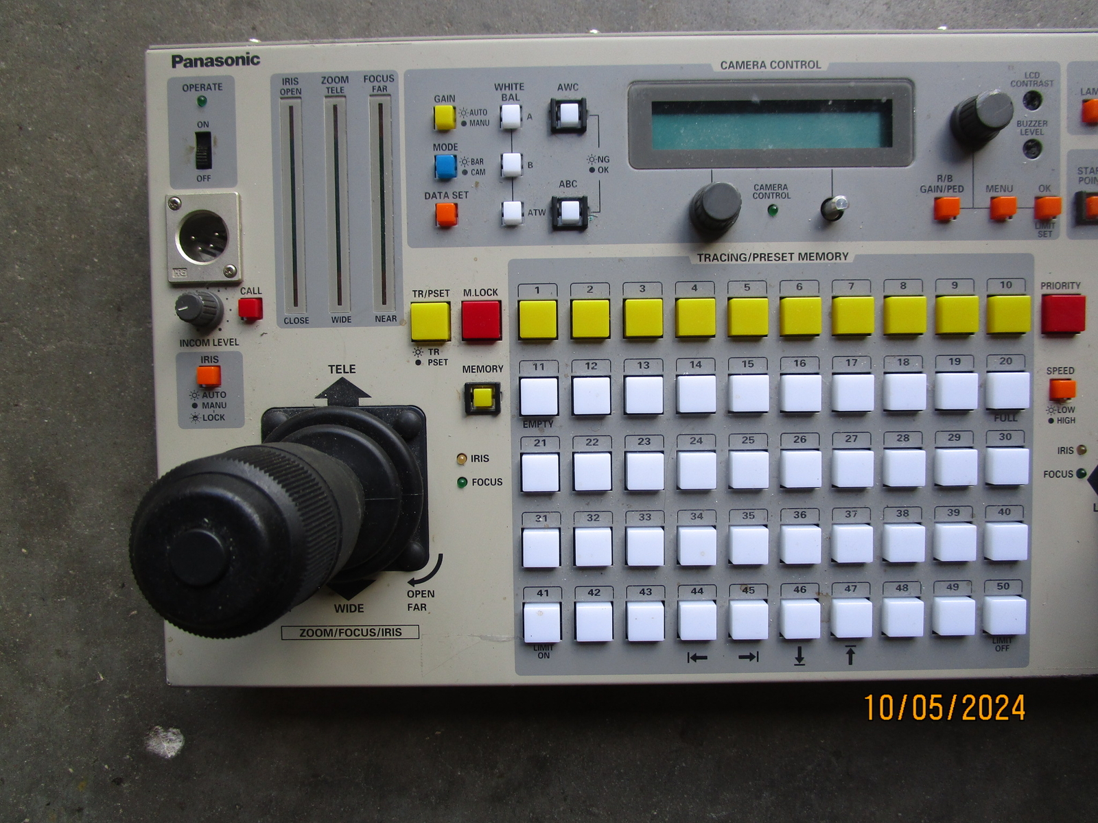 Panasonic AW-RP655 Camera Control Untested