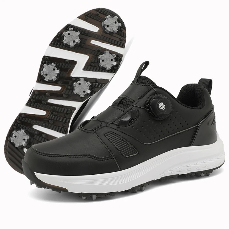 Men Golf Shoes Breathable Spikeless Women Golf Training Competition Sneakers