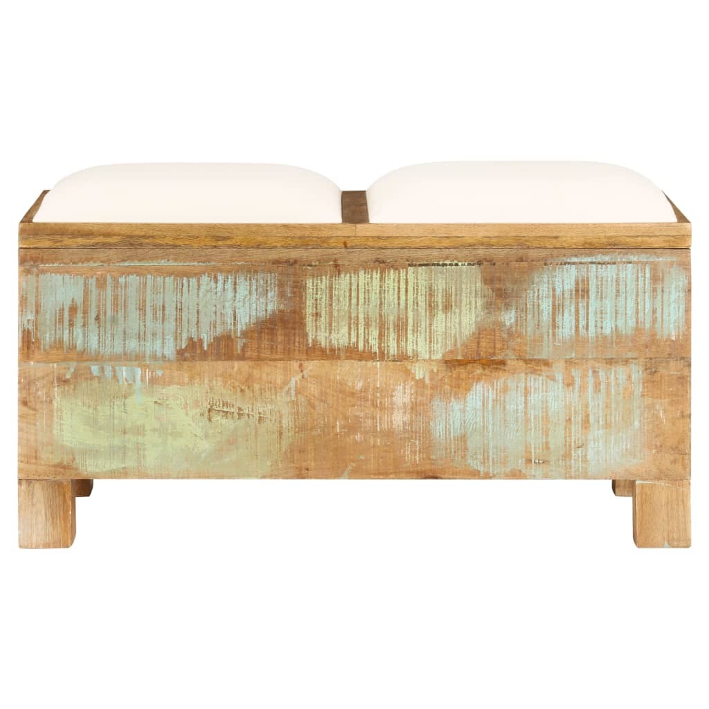 Bnech Wooden Bench Entryway Bench with Storage Solid Reclaimed Wood vidaXL