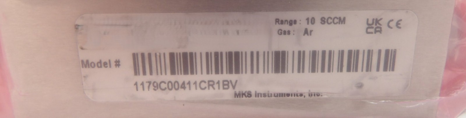MKS Instruments 1179C00411CR1BV Mass Flow Controller MFC 10 SCCM Ar New