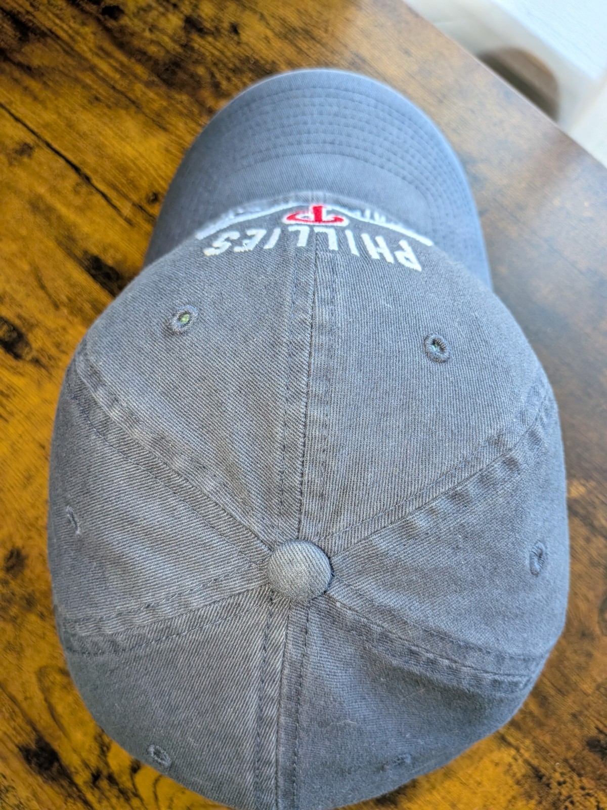 Philadelphia Phillies 47 Strapback Hat Gray Clean Up Cap MLB Adjustable 1863