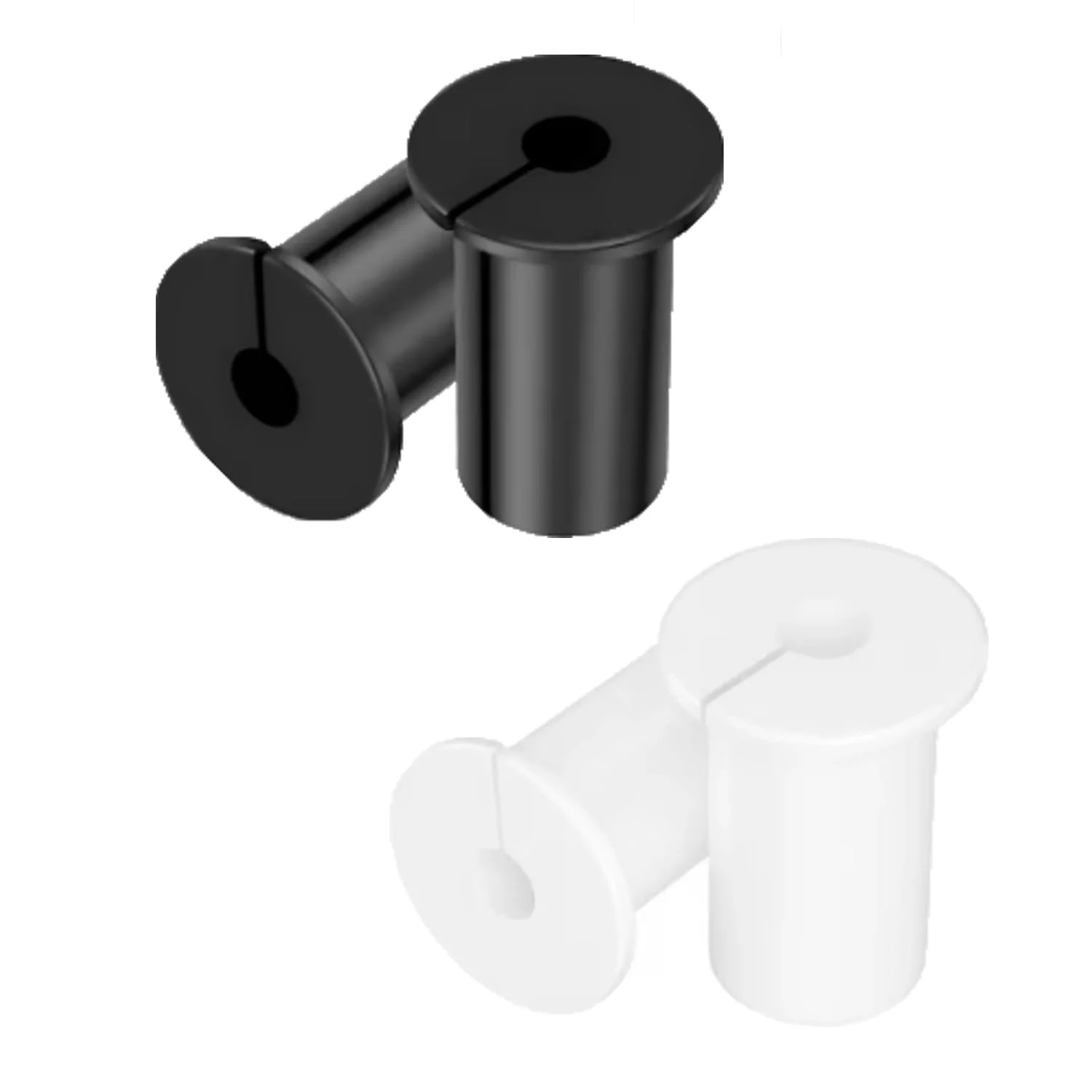 4 Pack Ethernet Cable Routing Grommet Cover Rubber Bushing Pass Through Wall Spl