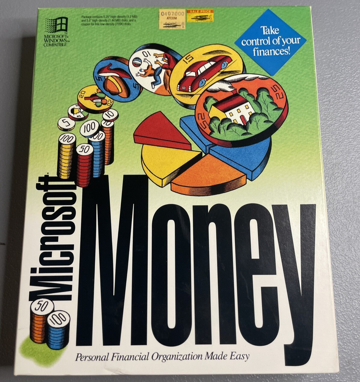 Microsoft Money 1992 Retired Discontinued Software SCARCE! Sealed DOS PC WINDOWS
