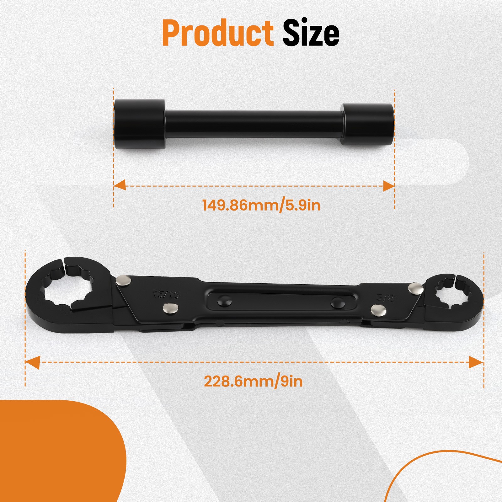 Plumbing Tools Angle Stop Angle-on Wrench Kit for Profession Plumber Wrench Kit
