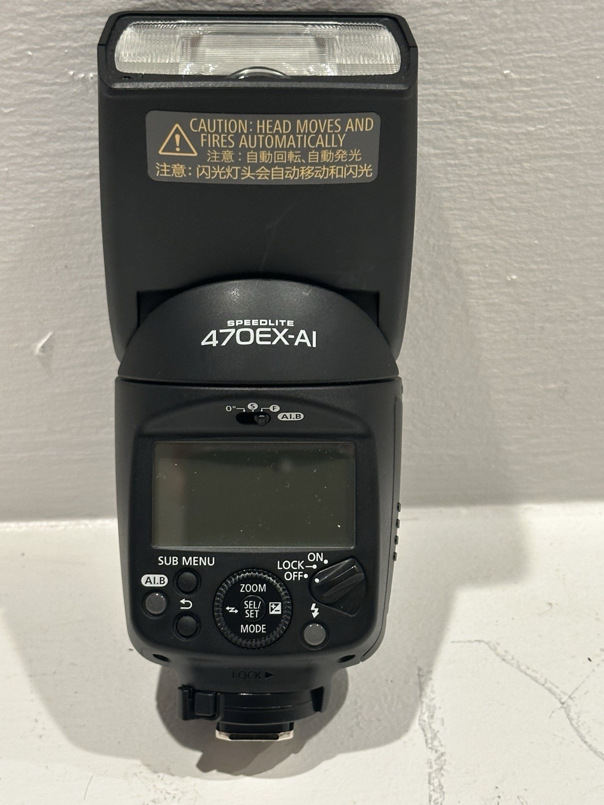 Canon Speedlite 470EX-AI Flash 2018 Auto Bounce No Case Tested Works