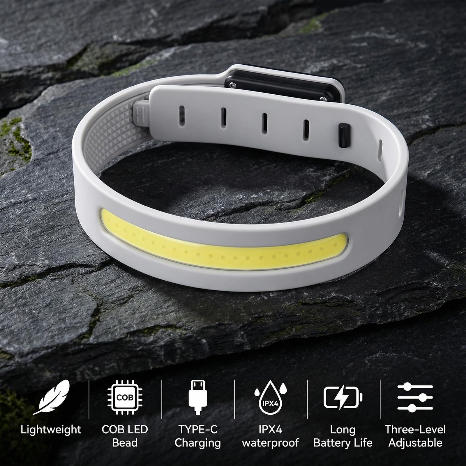 LED Rechargeable Armband Running Lights Jogging Walking Hiking 6 Pack