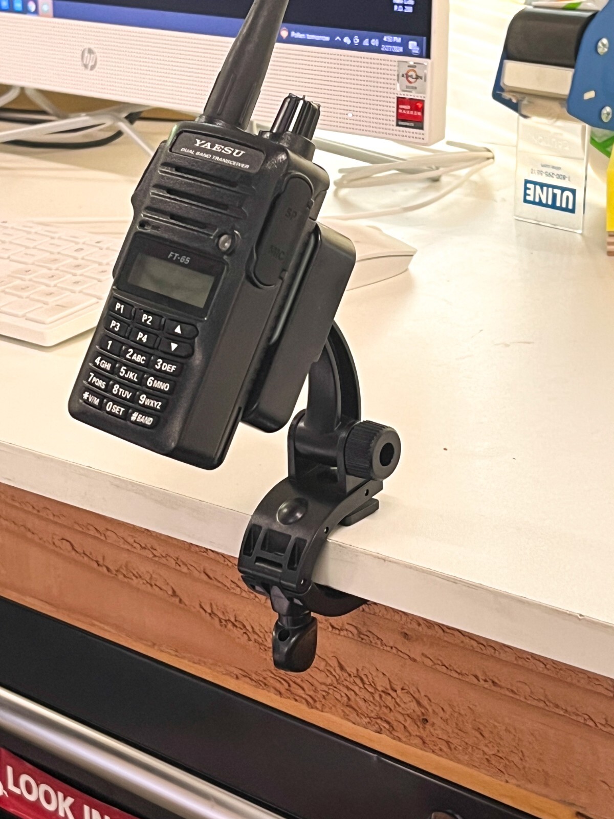 The Edge Table Shelf Mount For Kenwood TH-F6A TH-D75A TH-D74A TH-K20A