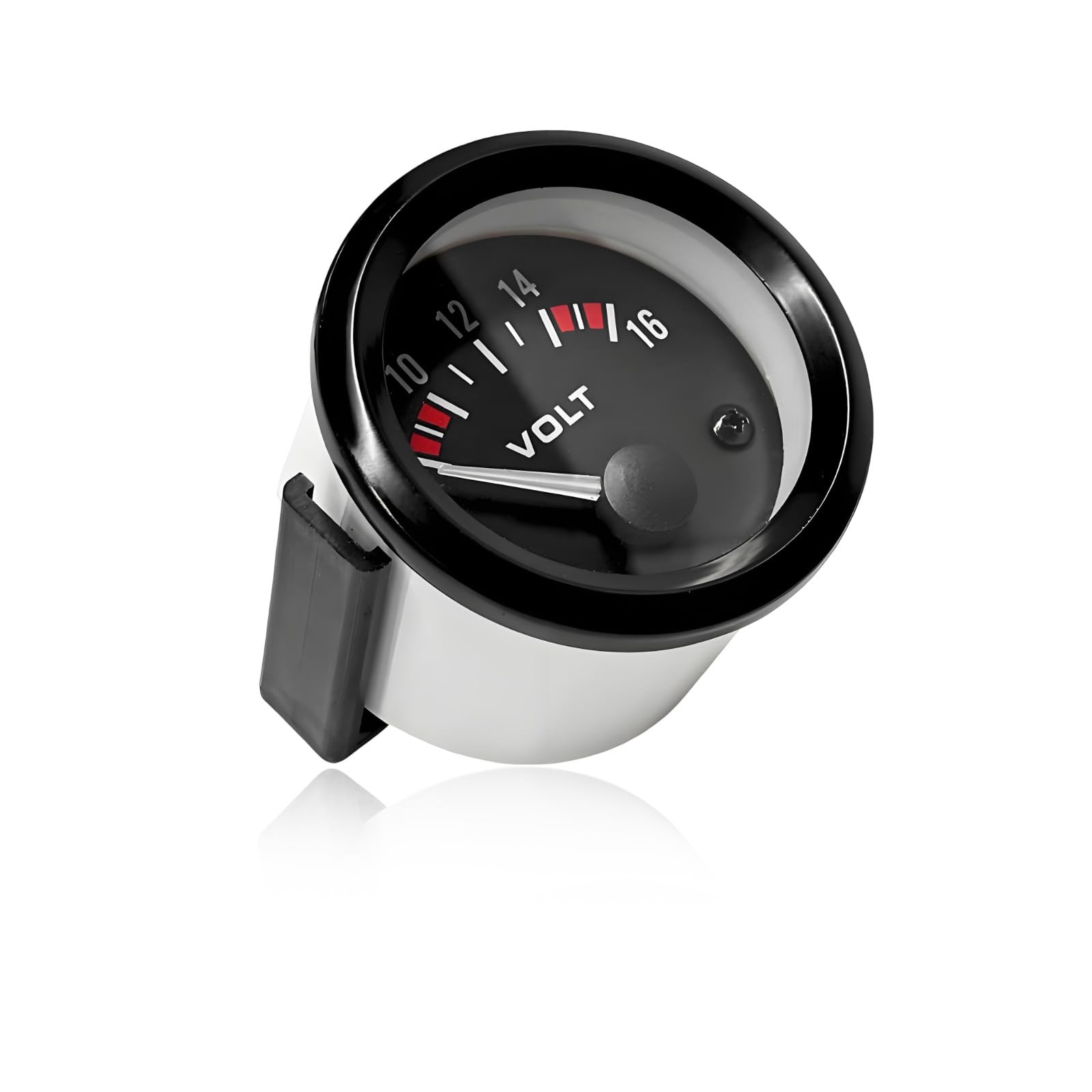 SHMZK Car Voltage Meter Gauge, 12V 52mm/2in 2.3 x 1.7 x inches, Black