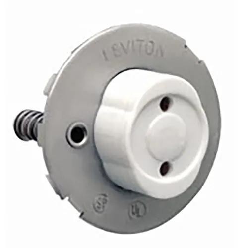 1PC LEVITON MANUFACTURING CO. 13518 Wh Fl Med Bi-P(Intl via EIS Only + NO FF)