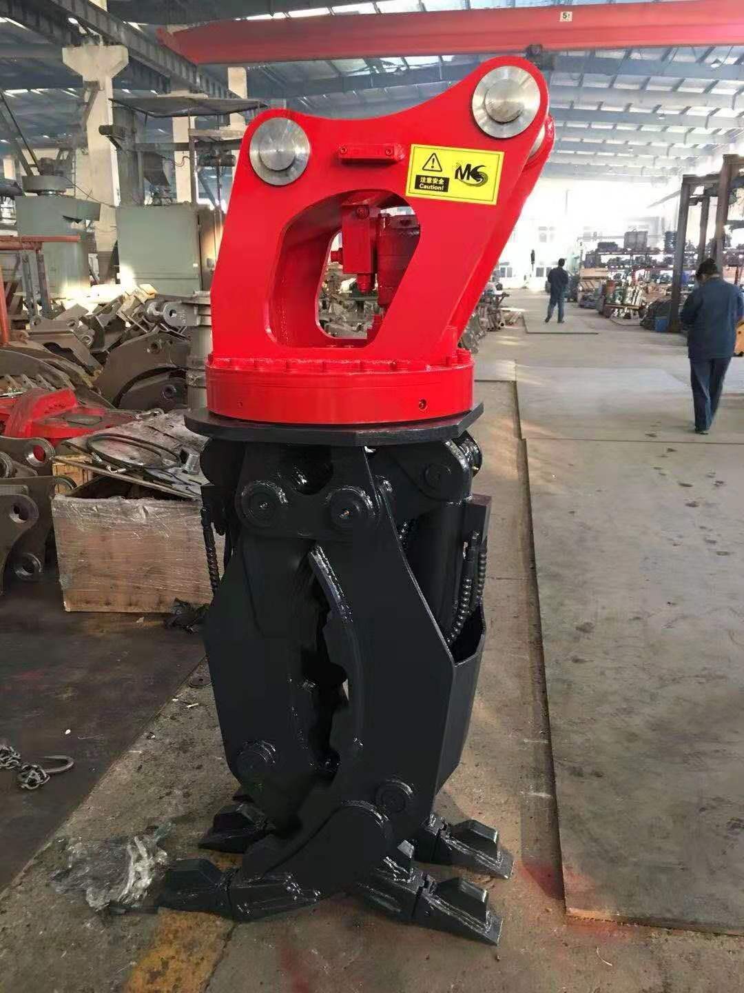 Hydraulic Rotating Grapple Grab Heavy Duty Attachment For 12-16 ton Excavators