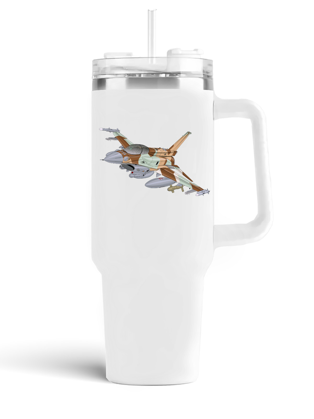 General Dynamics F-16 Block 50 Stainless Steel H2.0 Quencher Tumbler 40oz