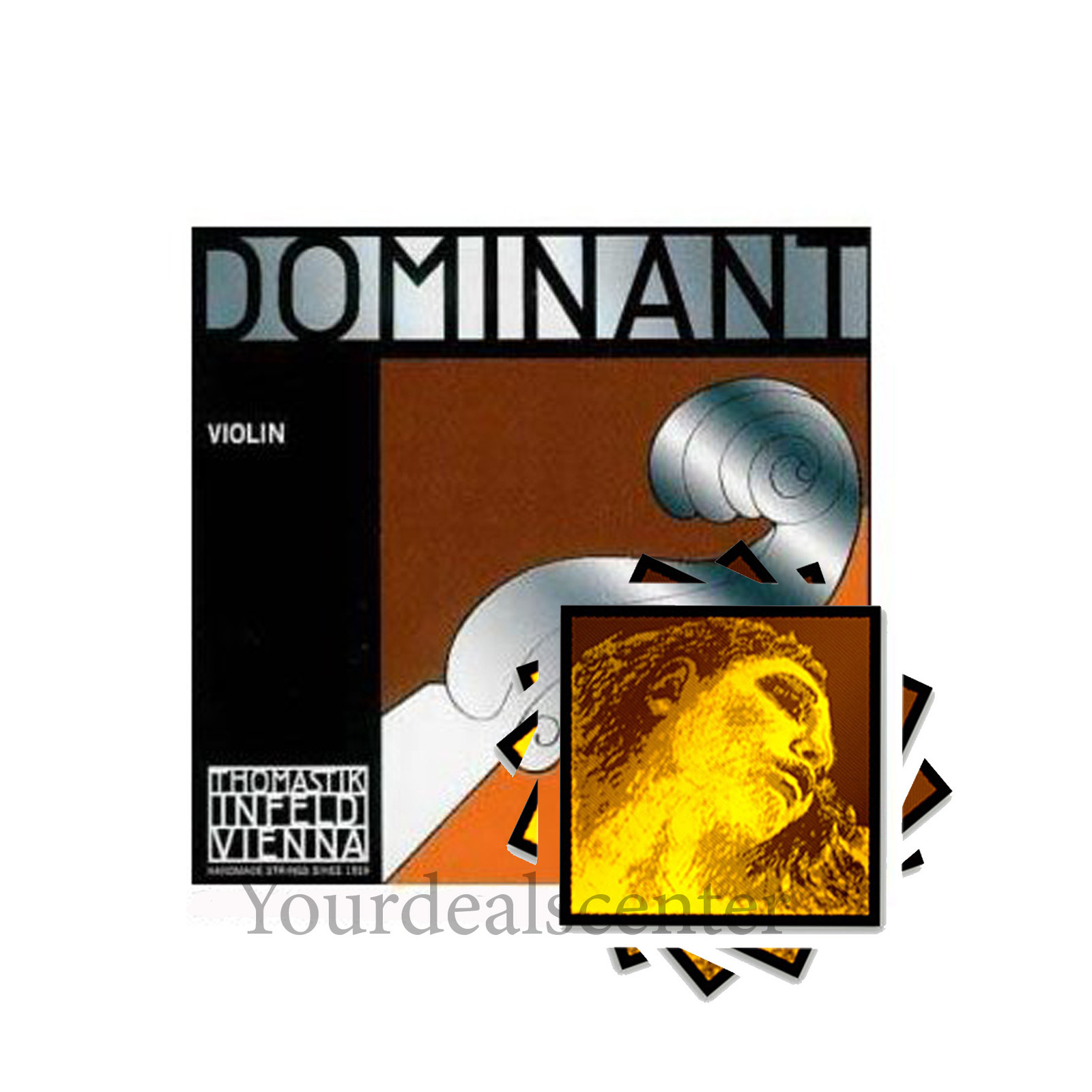 Dominant Violin String set 4/4  Evah Pirazzi GOLD Steel E Ball New in Packages