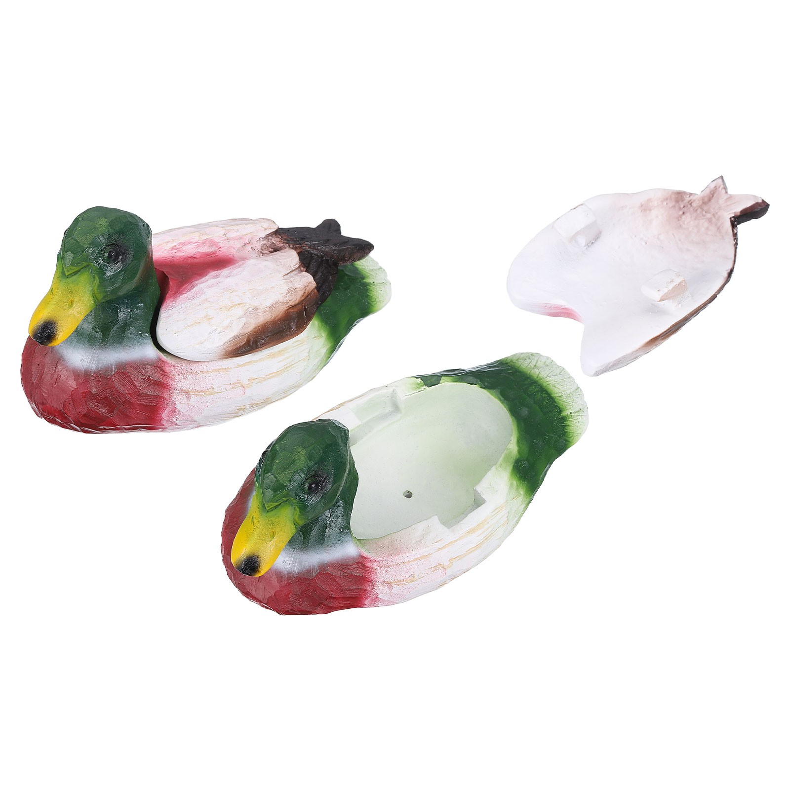 Hide A Key Outside, Faux Ducks Outdoor Waterproof Key Hider, Green White