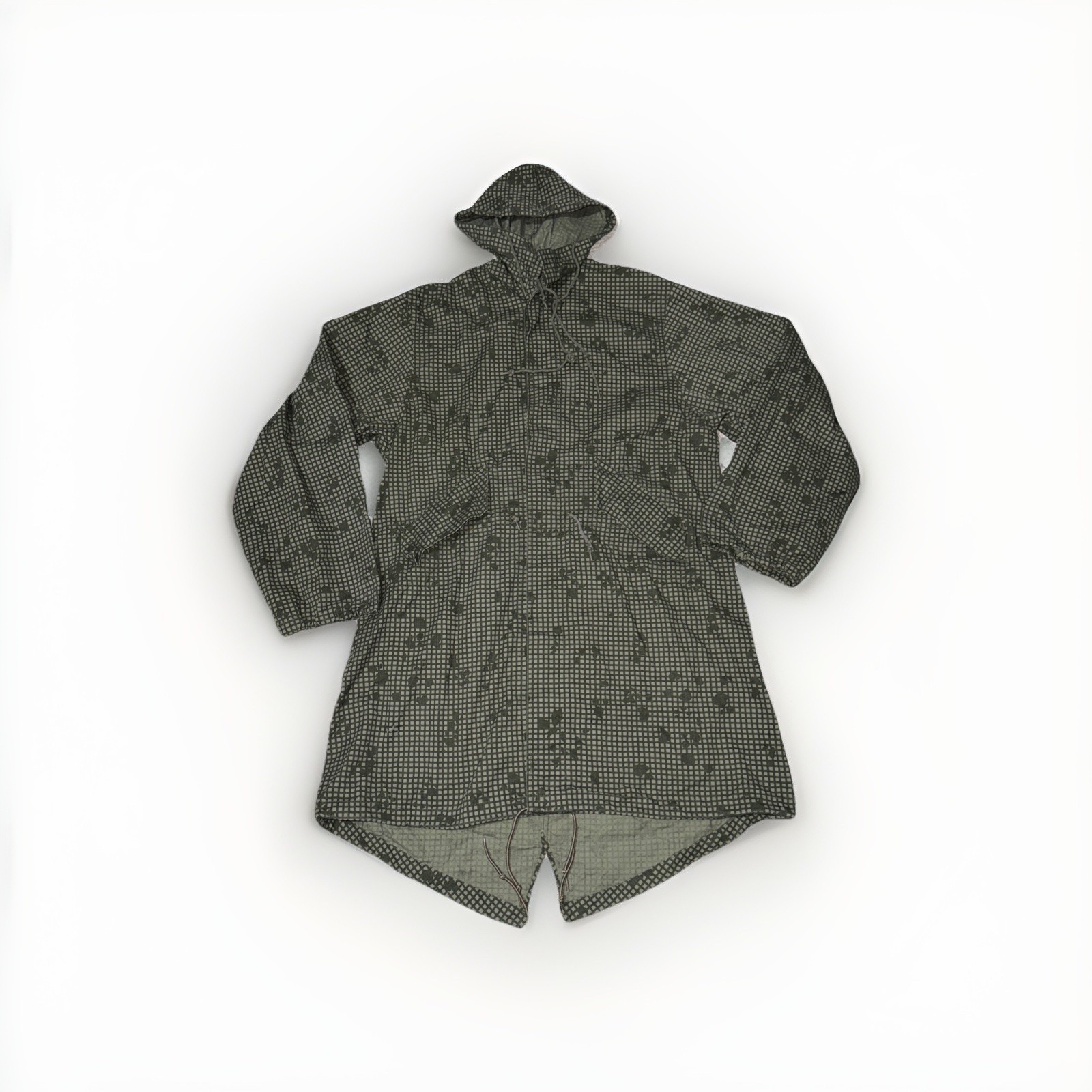 Night Camouflage Desert Parka Medium US Army Fishtail Jacket Coat Vintage