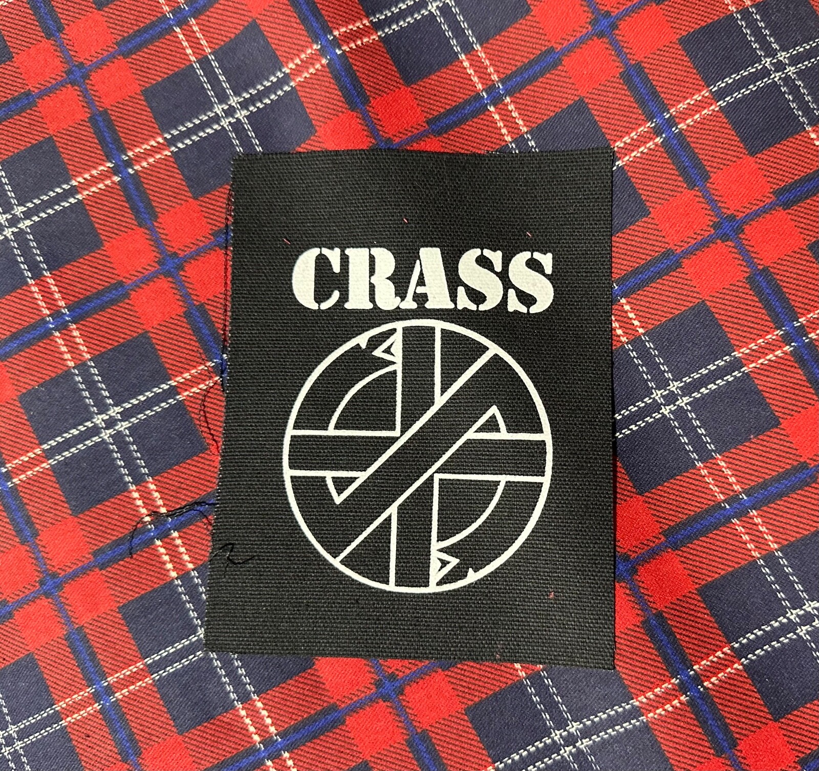 Crass "Logo" DIY Patch- Punk Crust Black Flag Off Leftover Crack
