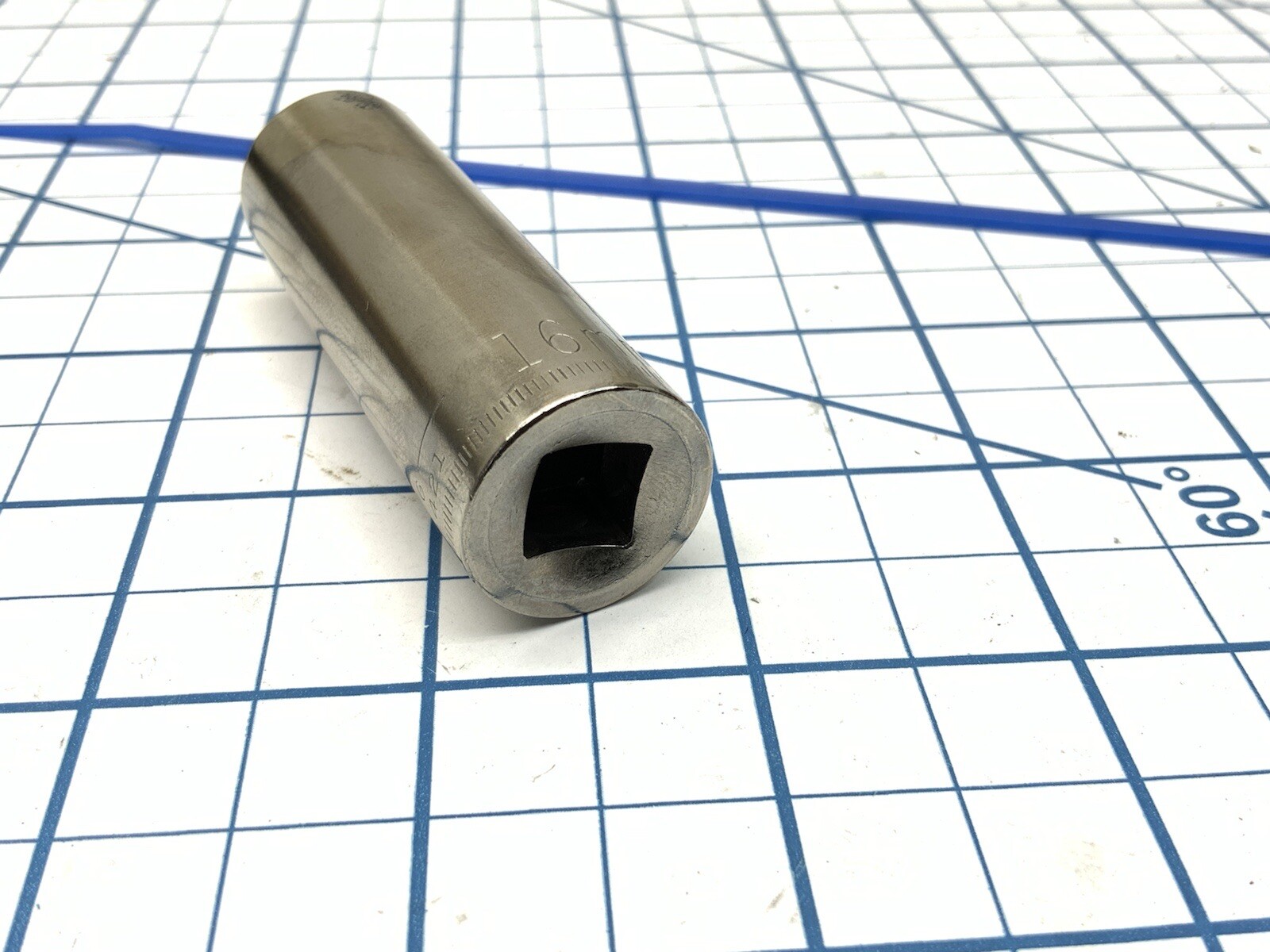 Craftsman 3/8 drive 12pt 16mm Socket, G-44421, USA  Corrosion - Blue Tag