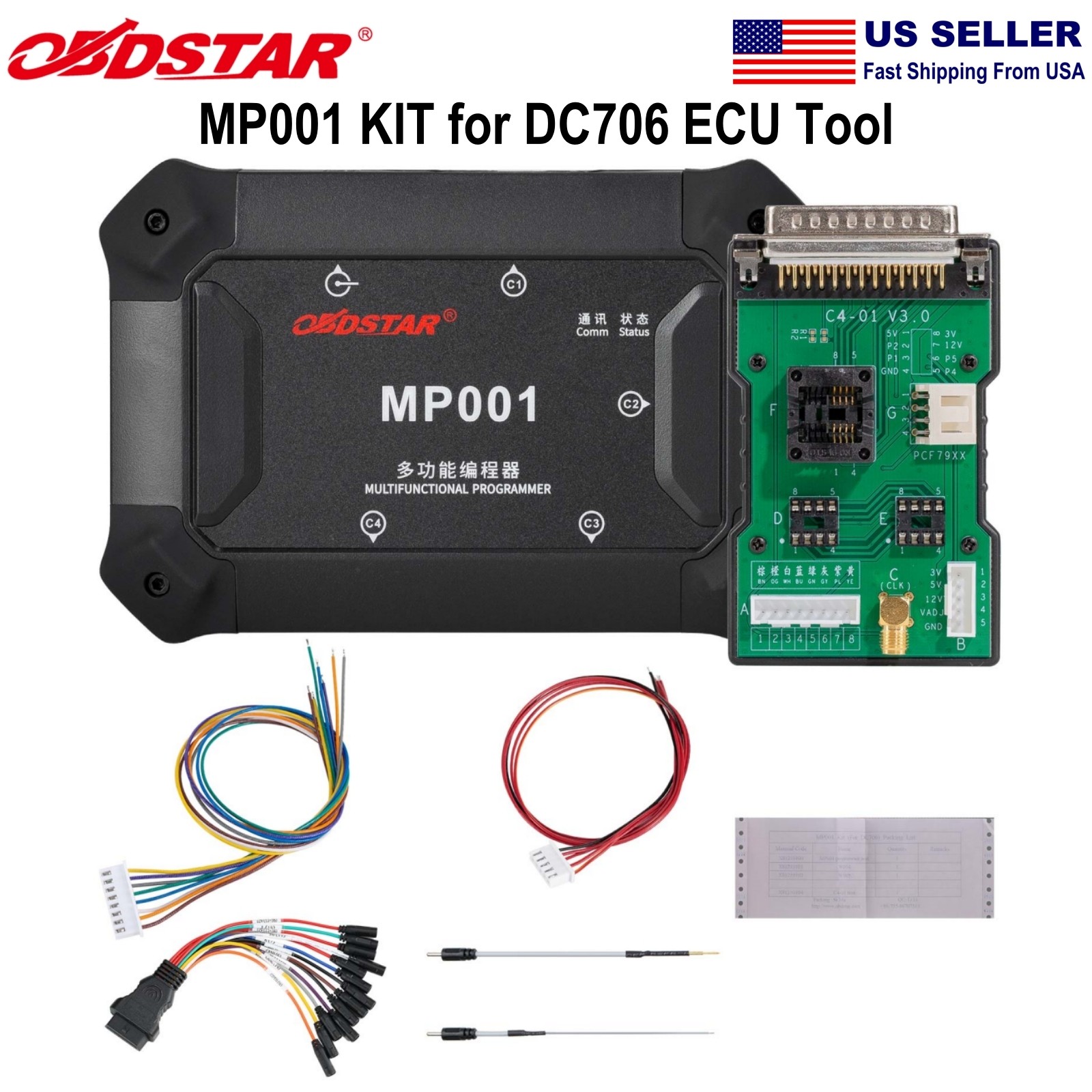 OBDSTAR MP001 Kit Support EEPROM/MCU Read/Write Clone Data Processing for DC706