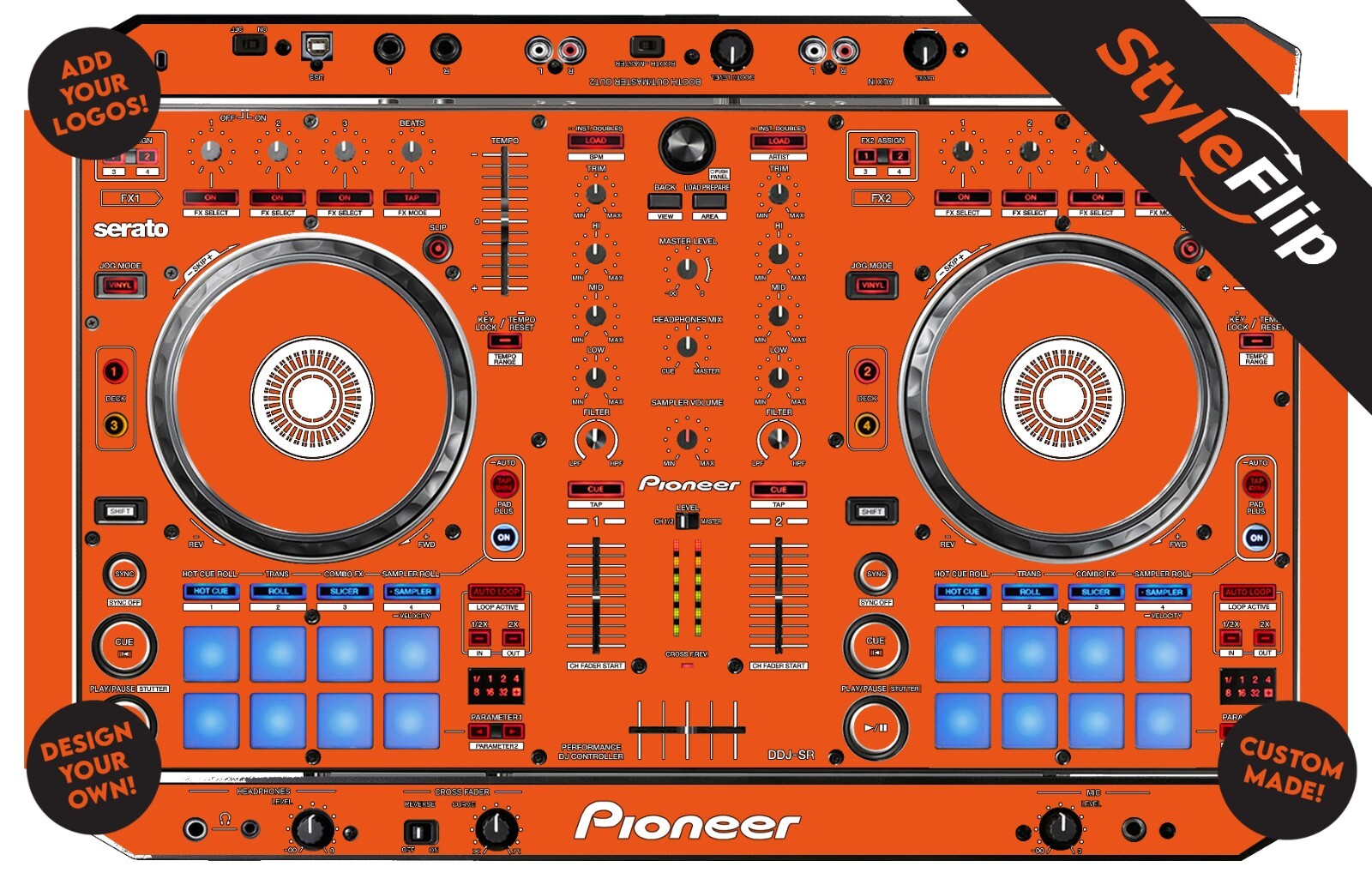 Pioneer DDJ-SR Skin | Custom Design | Protective Decal | StyleFlip Skins