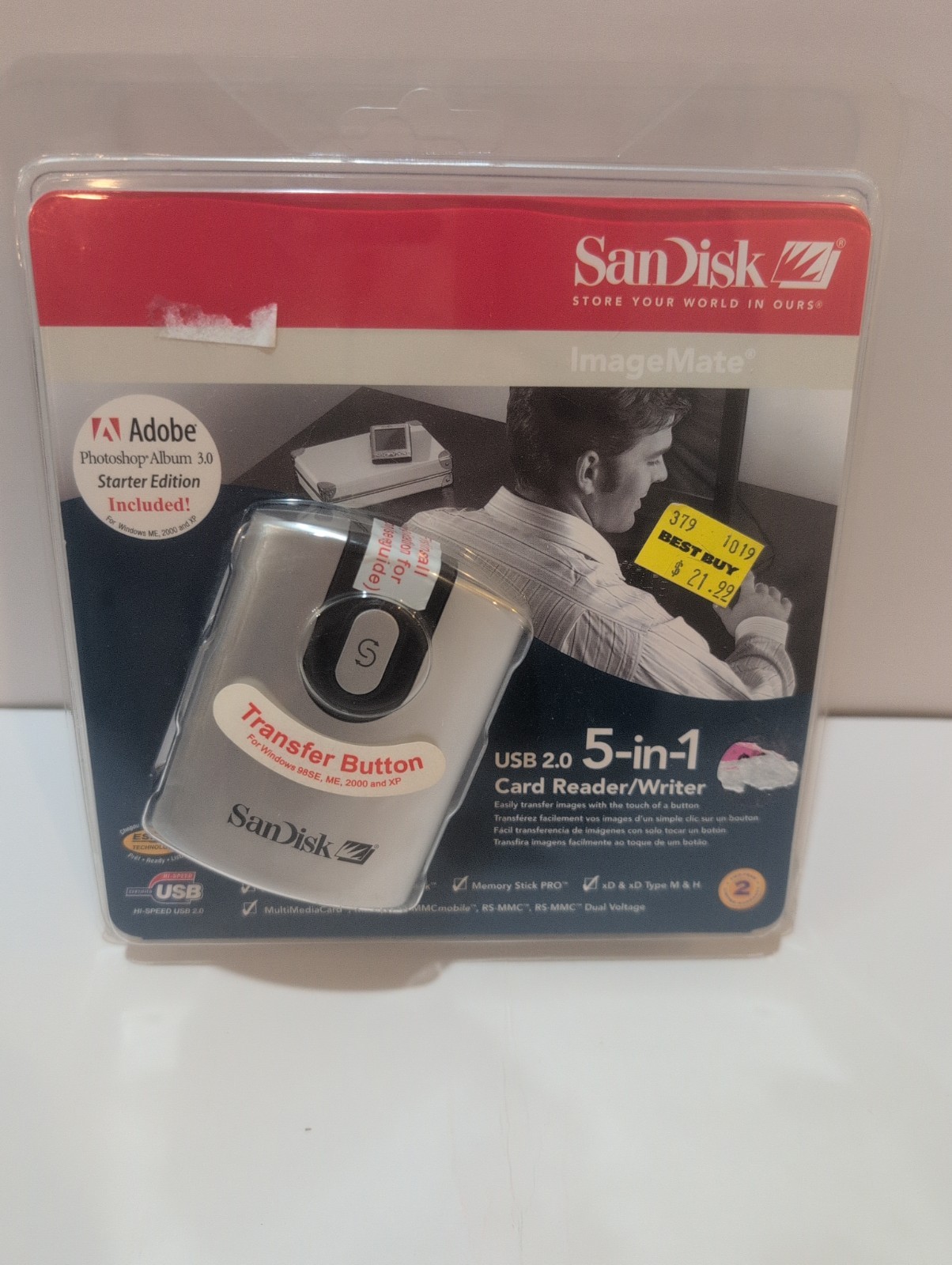 New SanDisk SDDR-99-A15 Imagemate 5-In-1 Usb 2.0 Flash Memory Card Reader