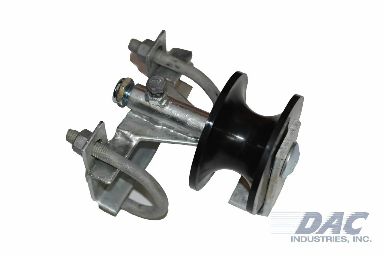 DAC Industries Stealth Nylon Roll Gate Track Roller w/ Bracket Assembly, 4" Whee