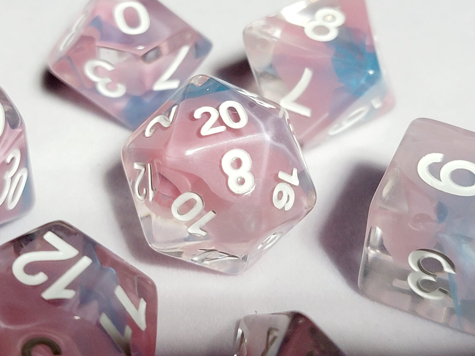 Celestial Wisps Dice Set |  Poly RPG DnD Dungeons Dragons AD&D Pathfinder d20