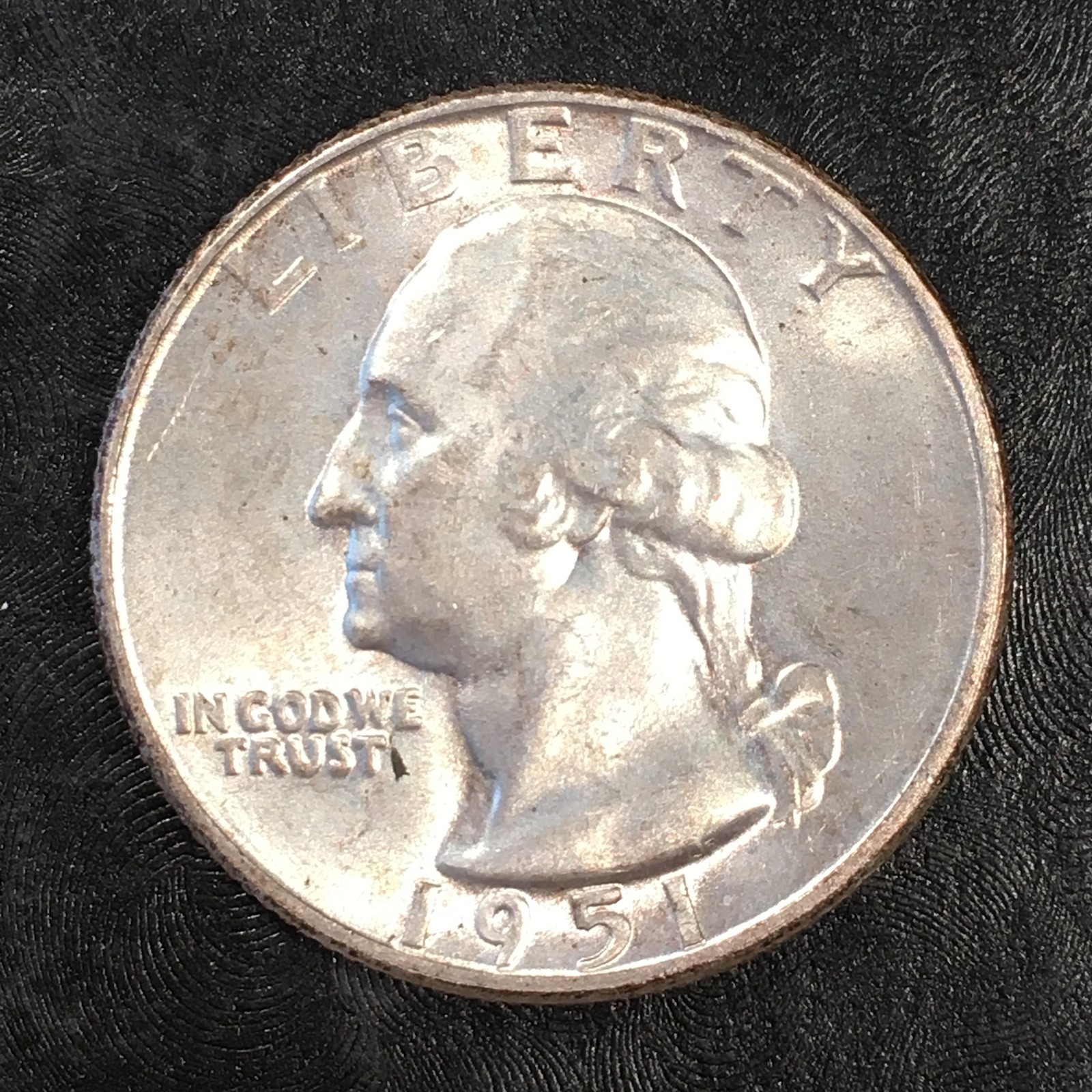 1951-D Silver Washington Quarter - Nice Uncirculated - High Quality Scans #F347