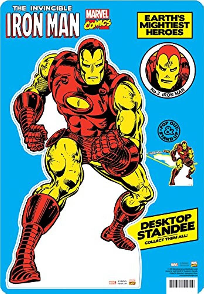 The Invincible Iron Man Comic Art Image 10.75" Desktop Standee NEW UNUSED SEALED