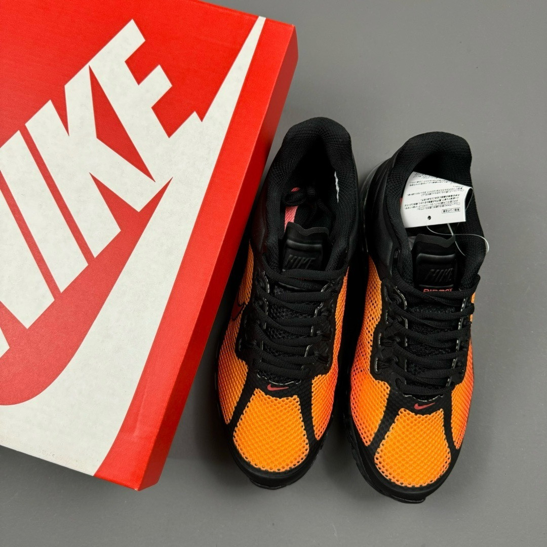 Brand-new men's Nike Air Max 2013 black and orange sports shoes
