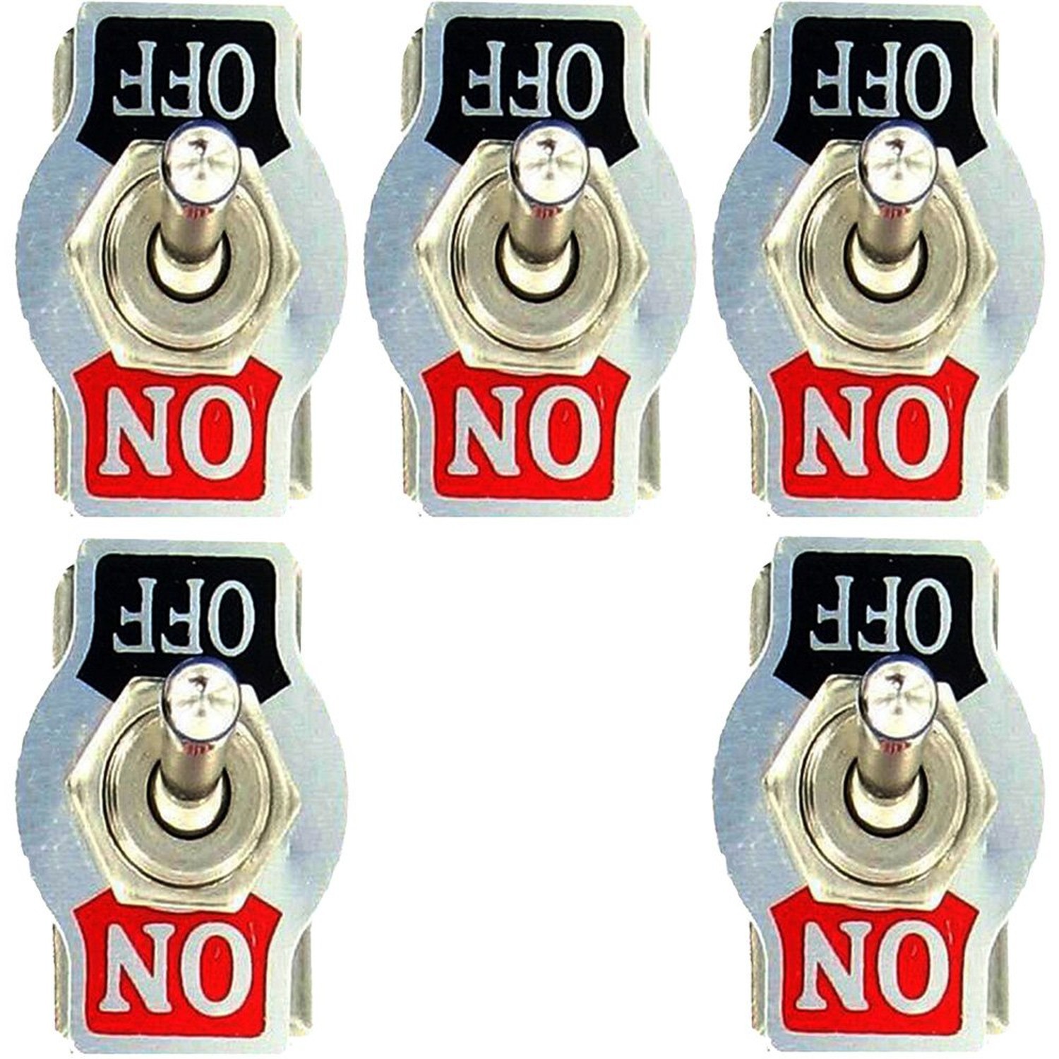 Etopars 5 X Heavy Duty 20A 125V 15A 250V SPST 2 Terminal Pin ON/OFF Rocker To...