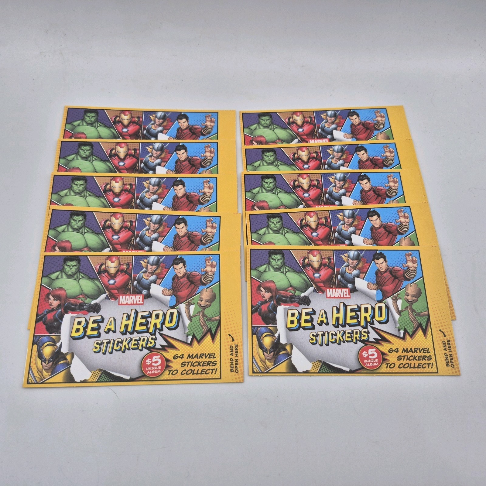 Marvel Be A Hero Stickers Loblaws 10 Unopened Packs (40 stickers in total) 2025