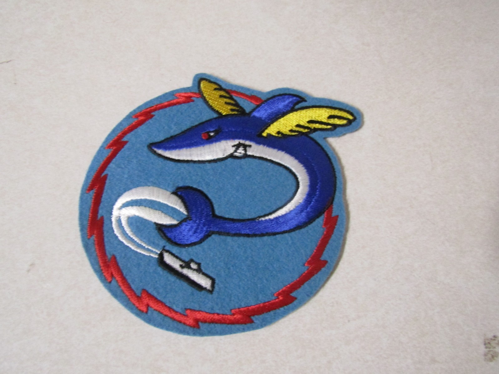 MILITARY PATCH UNITED STATES NAVY FIGHTER SQUADRON 93 BLUE BLAZERS OVER 5 INCHES