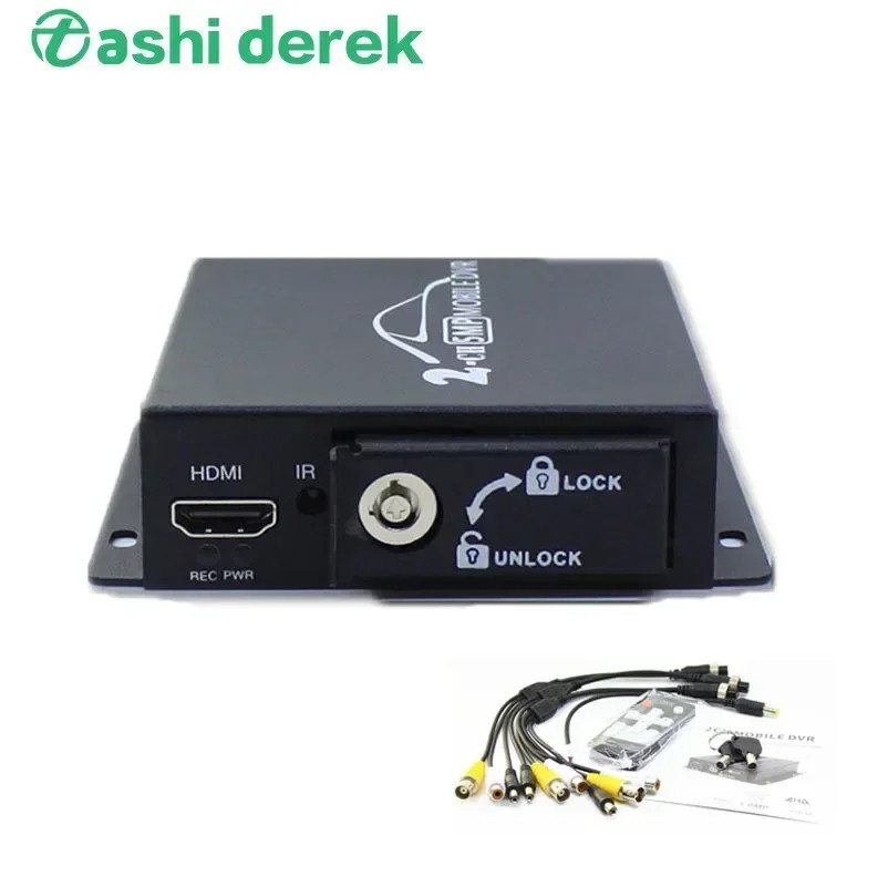 Mini 2CH Vehicle Mobile Car DVR AHD Camera CVBS Cctv Recording Box  Video Record