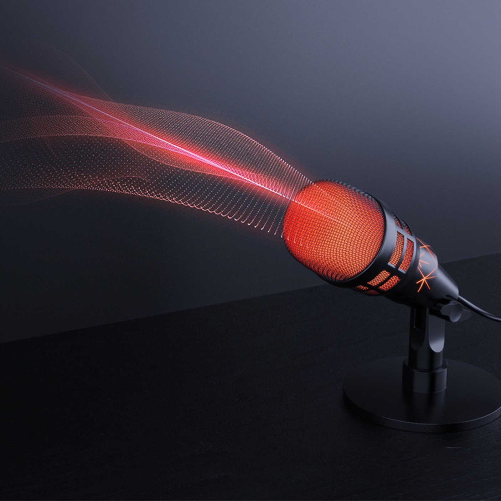 Gaming Microphone USB Computer Microphone for PC Mac/5 Condenser Podcast RGB