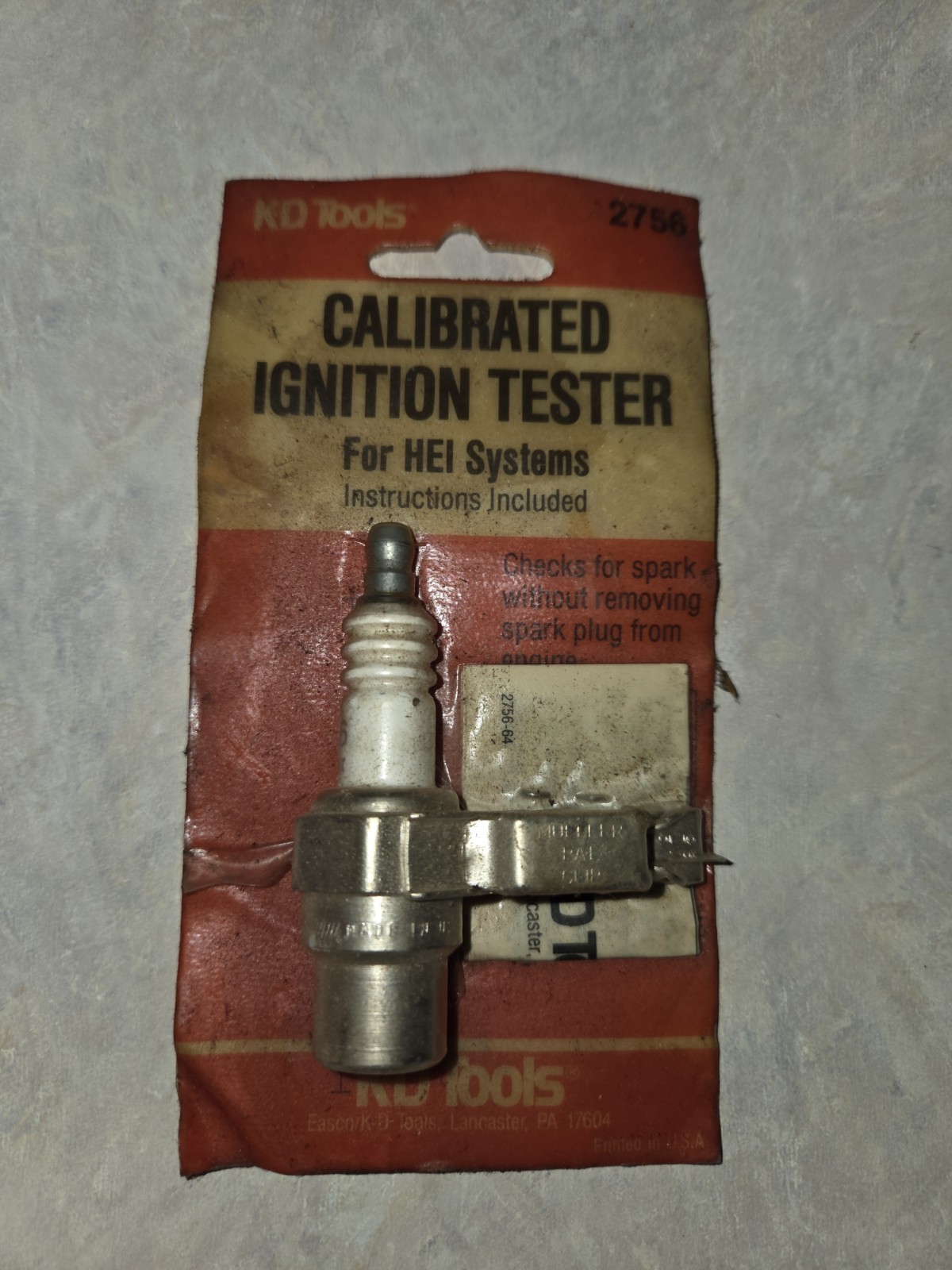 Vintage KD 2756 Calibrated Tester For HIE Ignition System